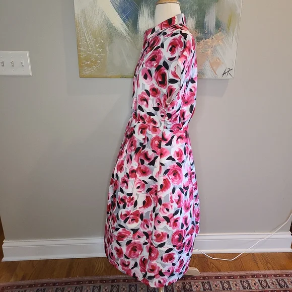 Kate Spade rosebud print shirt dress - Picture 4 of 6